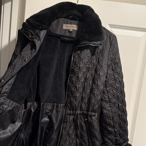 Marc New York Black Quilted Puffer Jacket - Picture 3 of 4